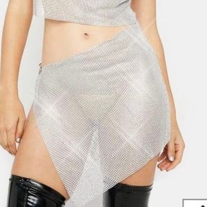 Chainmail mini skirt